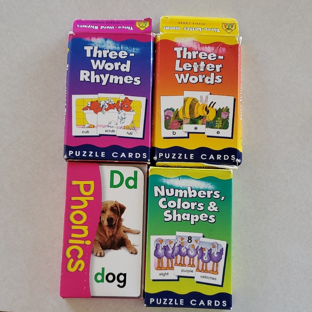 Educational Puzzle Cards Set